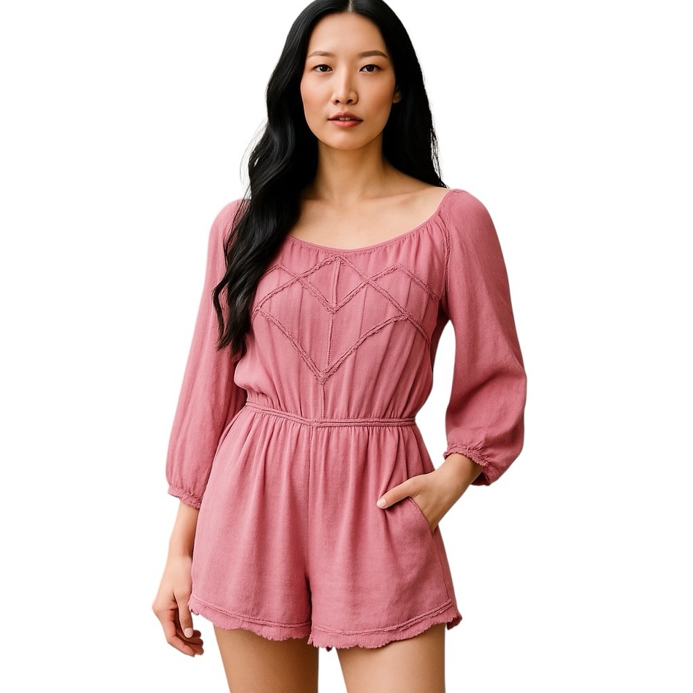 NEW ROMEO JULIET ROMPER DUSTY ROSE Y2K PRINCESS M